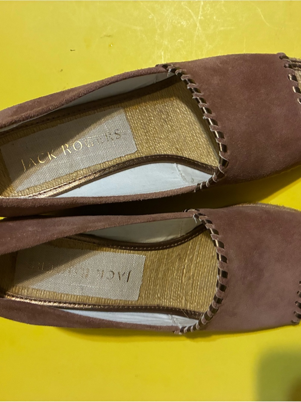 Jack Rogers Suede wedge heeled open toe suede dress shoes US 7